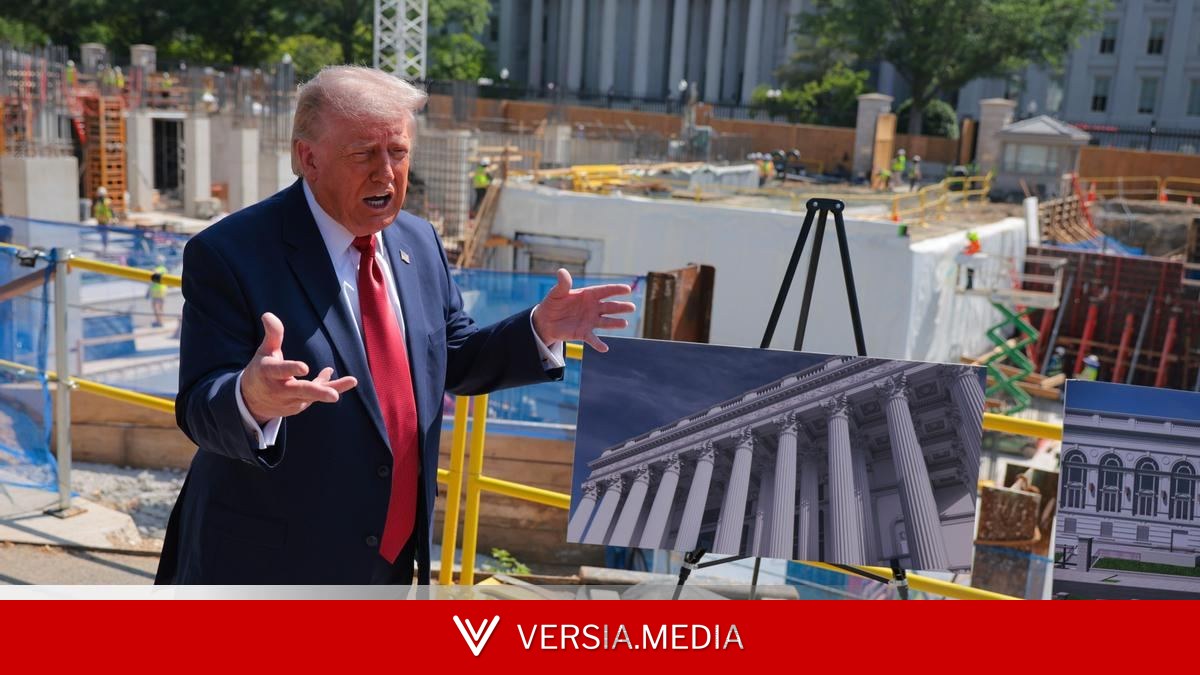 Un arco triunfal, un estanque con algas y un salón de gala: Trump gasta millones en un Washington a su imagen y semejanza