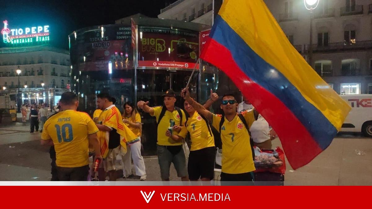 La eliminación de Colombia hunde a su afición en la tusa y mata la fiesta en Madrid