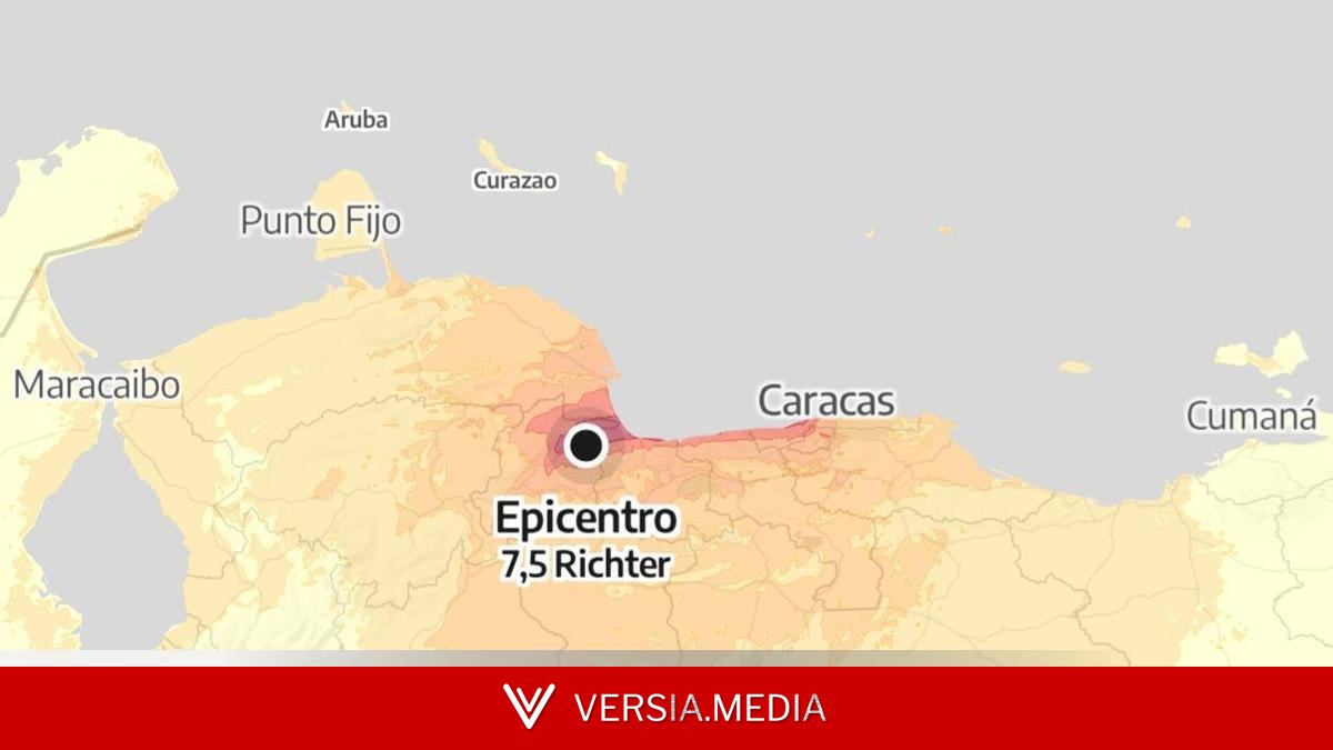 Los mapas de los terremotos de Venezuela: estas son las zonas más afectadas