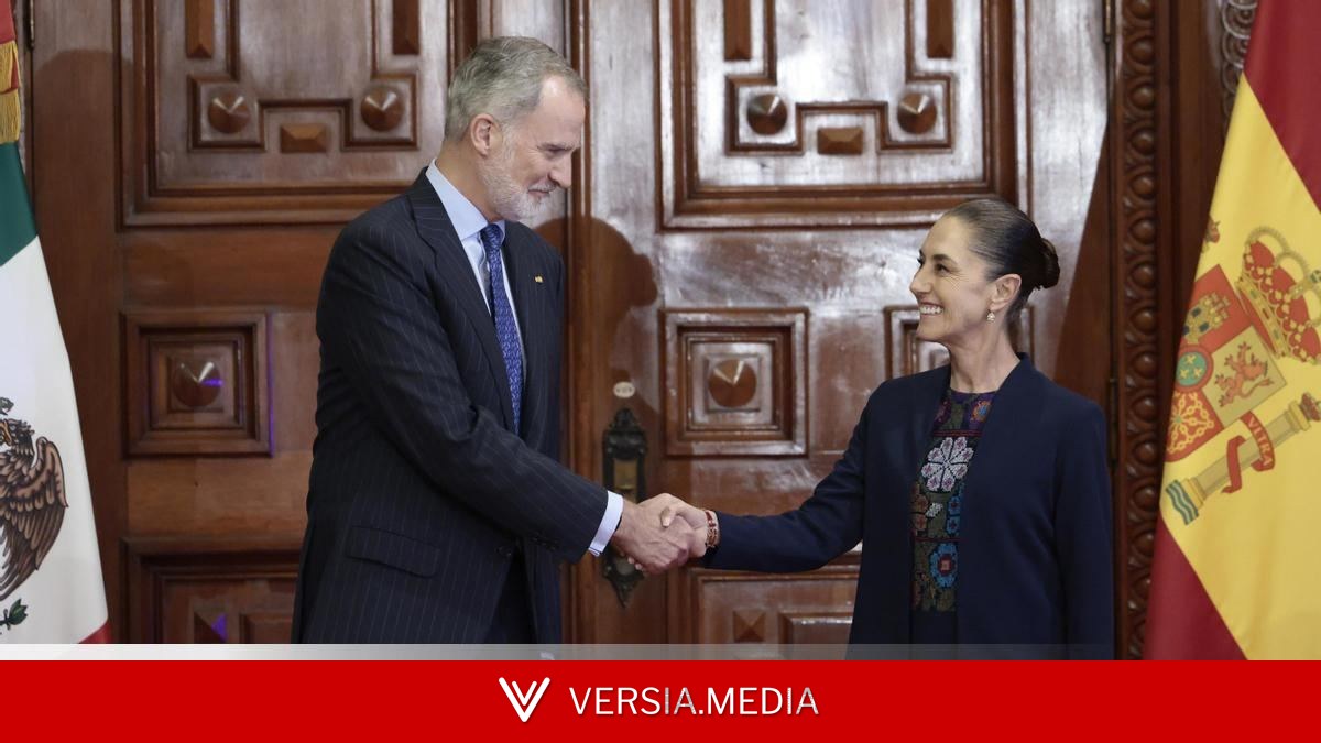 Felipe VI y Sheinbaum mantienen un encuentro en México con el que escenifican el acercamiento entre países