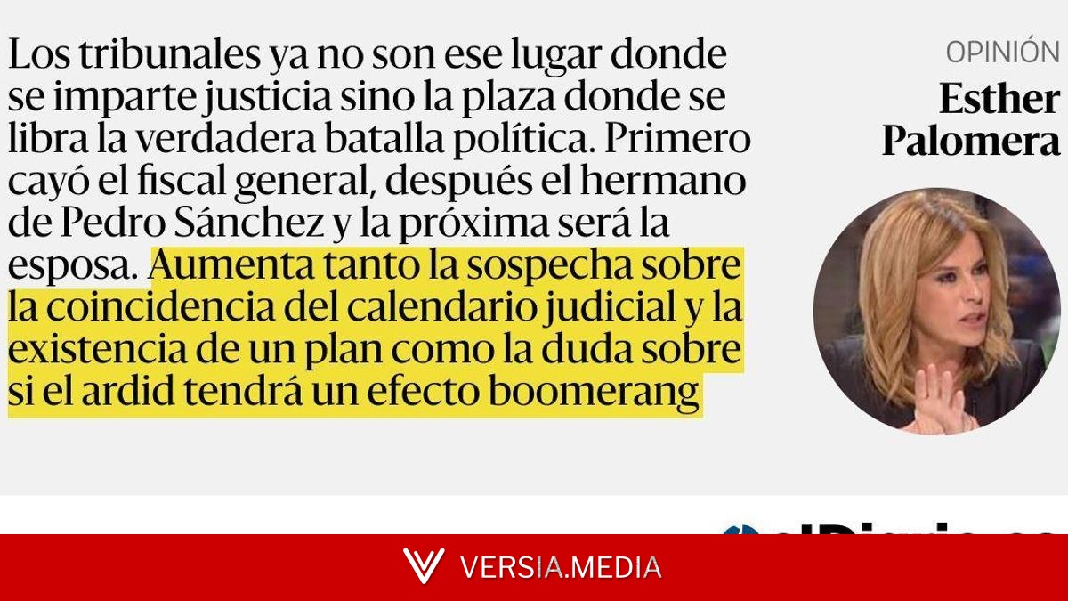 Y ahora, a por Begoña Gómez