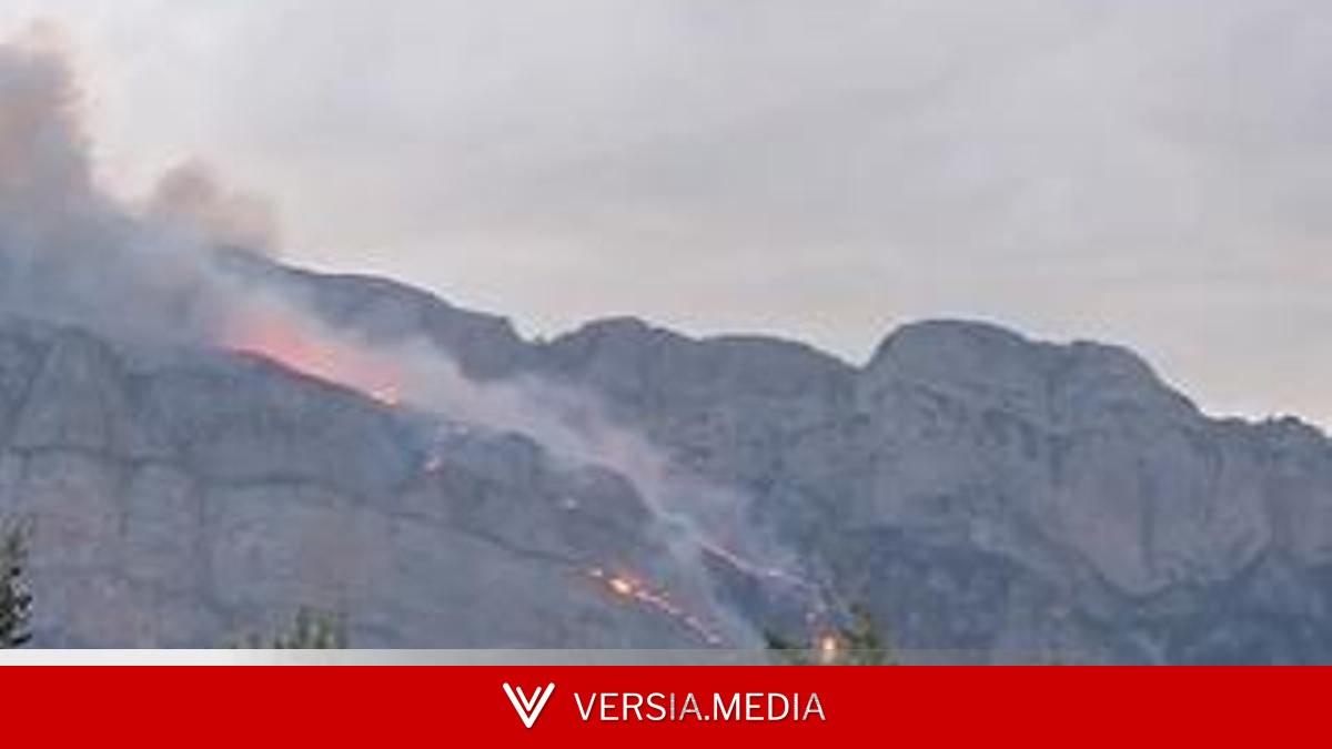 Declarado un incendio forestal a las faldas de Ordesa y Monte Perdido tras una noche de tormentas eléctricas