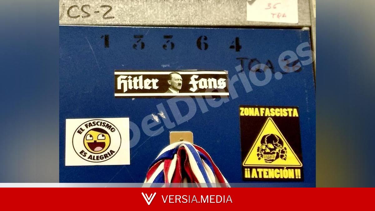 Un policía municipal de Madrid decora con simbología nazi su taquilla de la unidad antidisturbios: 