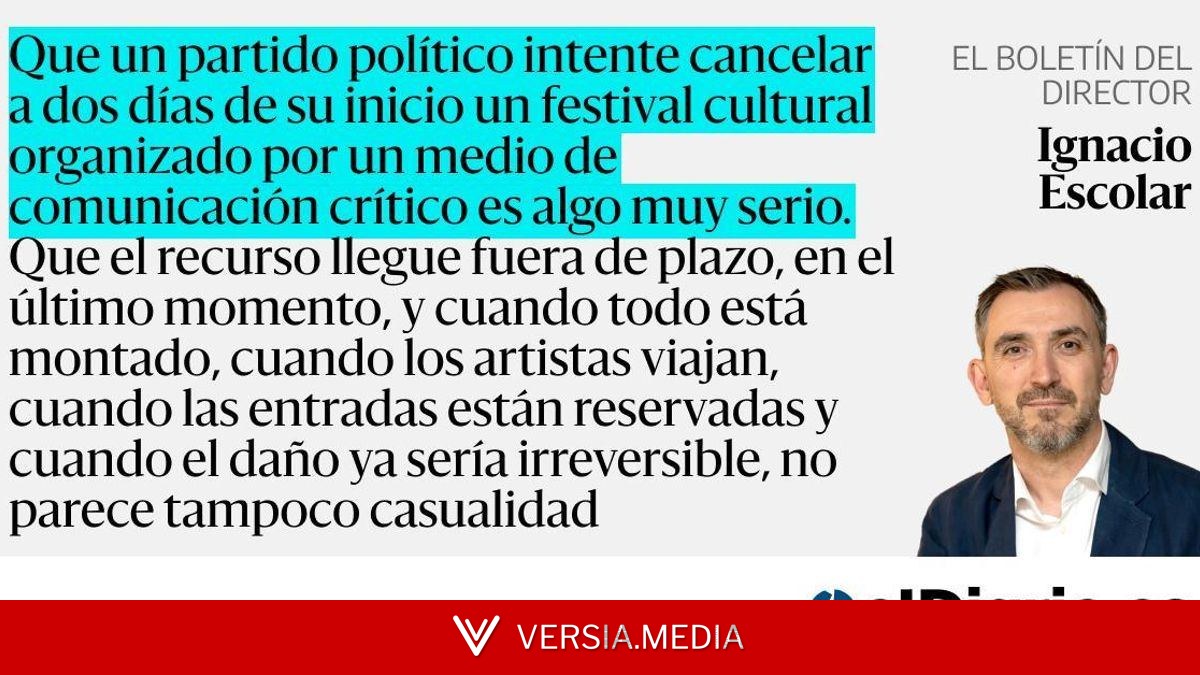 El PP de Ayuso quiere censurar nuestro festival