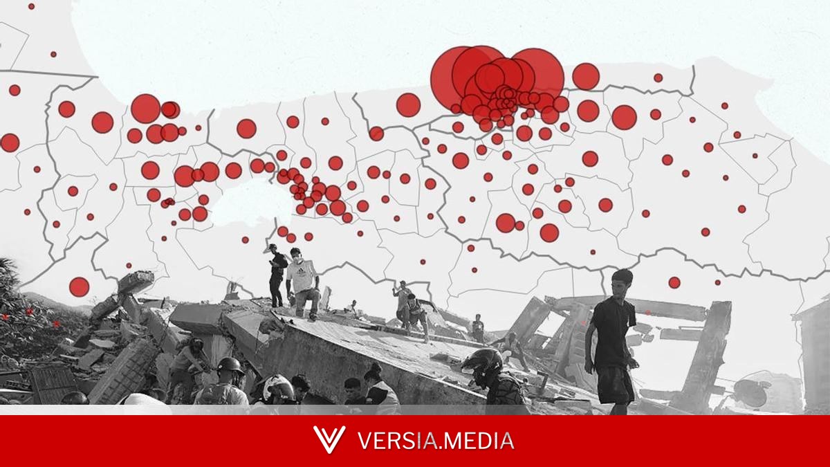 Los mapas de la destrucción: cuántos edificios han sido destruidos por los terremotos de Venezuela